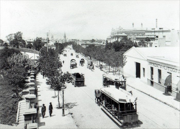 calle larga, principios siglo xx, puccia
