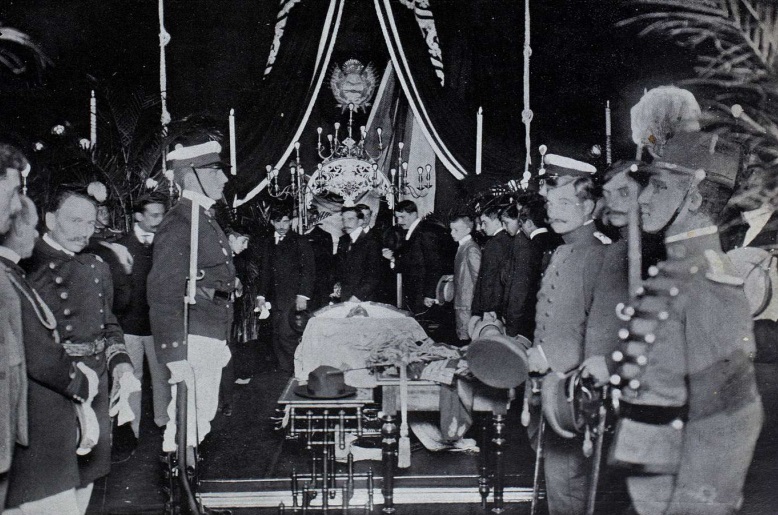 Capilla ardiente funeral de Mitre, 1906 - La Ilustración Sudamericana