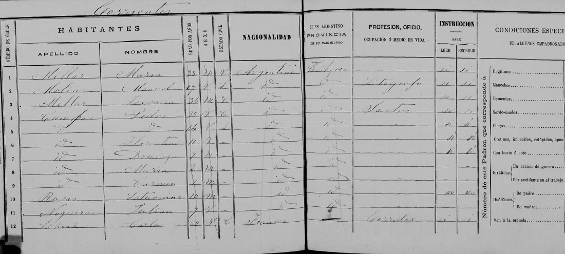 censo 1869 flia. campos