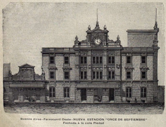 Estación Once de Septiembre, 1895 - La Ilustración Sudamericana