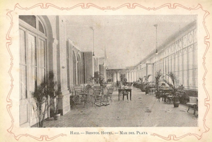 hotel bristol, galerías - guía indicadora de balnearios, enero 1907