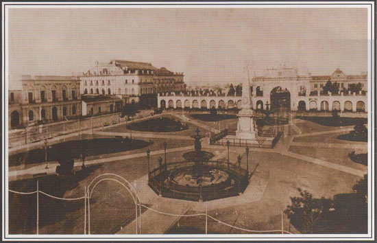 plaza de mayo y teatro colón - siglo xix